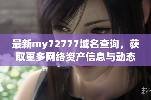 最新my72777域名查询，获取更多网络资产信息与动态