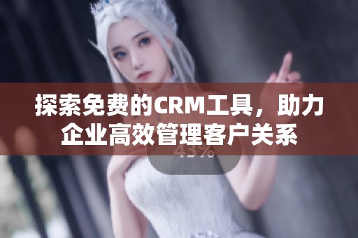 探索免费的CRM工具，助力企业高效管理客户关系