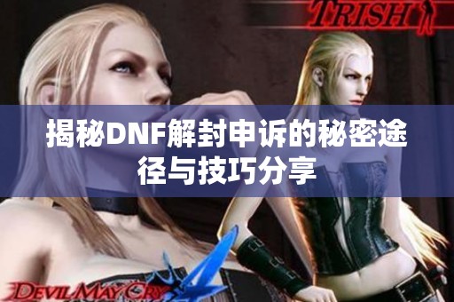 揭秘DNF解封申诉的秘密途径与技巧分享