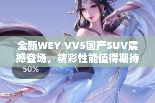 全新WEY VV5国产SUV震撼登场，精彩性能值得期待