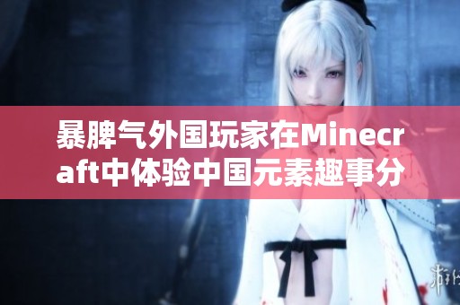 暴脾气外国玩家在Minecraft中体验中国元素趣事分享