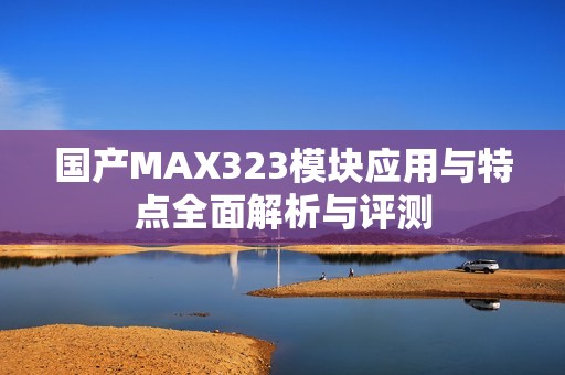 国产MAX323模块应用与特点全面解析与评测