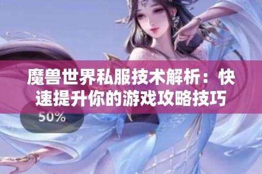 魔兽世界私服技术解析：快速提升你的游戏攻略技巧