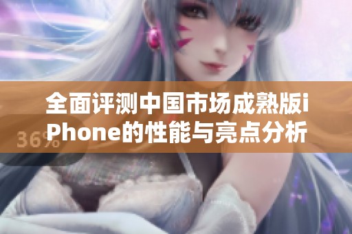 全面评测中国市场成熟版iPhone的性能与亮点分析