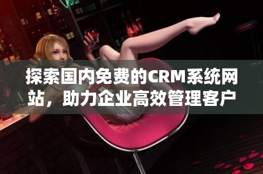 探索国内免费的CRM系统网站，助力企业高效管理客户关系