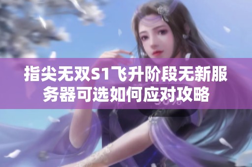 指尖无双S1飞升阶段无新服务器可选如何应对攻略