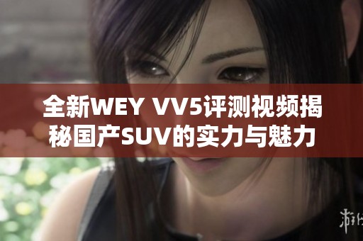 全新WEY VV5评测视频揭秘国产SUV的实力与魅力