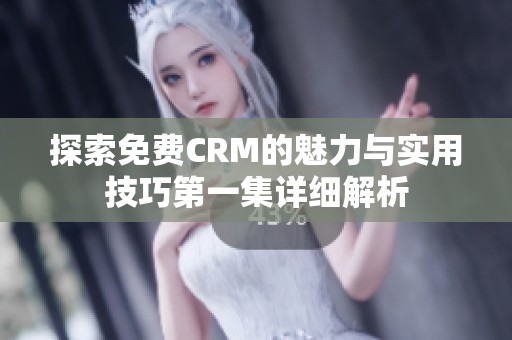 探索免费CRM的魅力与实用技巧第一集详细解析