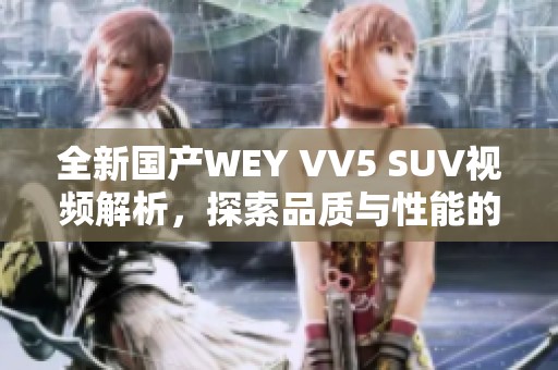 全新国产WEY VV5 SUV视频解析，探索品质与性能的完美结合