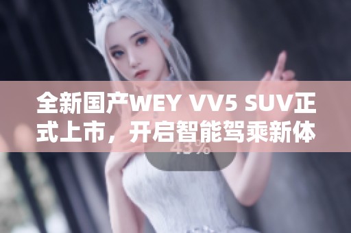 全新国产WEY VV5 SUV正式上市，开启智能驾乘新体验