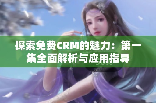 探索免费CRM的魅力：第一集全面解析与应用指导