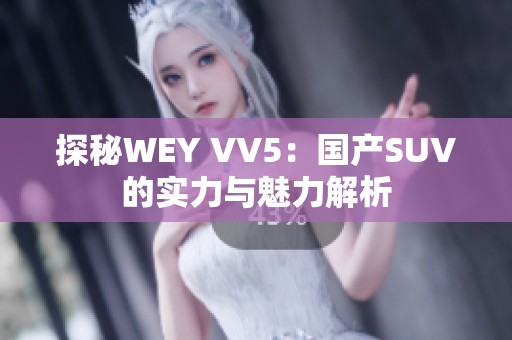 探秘WEY VV5：国产SUV的实力与魅力解析