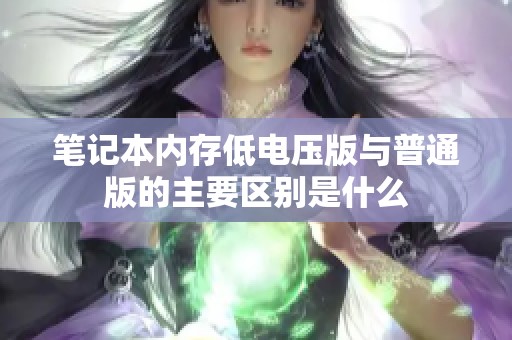 笔记本内存低电压版与普通版的主要区别是什么