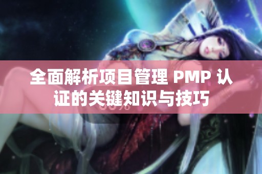 全面解析项目管理 PMP 认证的关键知识与技巧