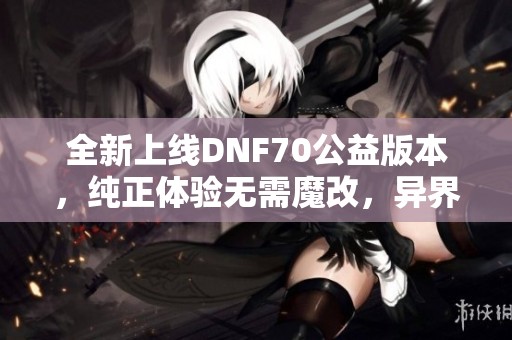 全新上线DNF70公益版本，纯正体验无需魔改，异界套轻松毕业！