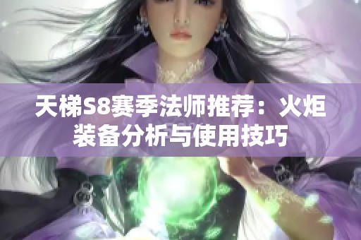 天梯S8赛季法师推荐：火炬装备分析与使用技巧