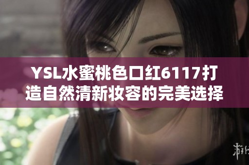 YSL水蜜桃色口红6117打造自然清新妆容的完美选择