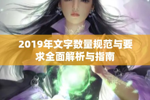 2019年文字数量规范与要求全面解析与指南