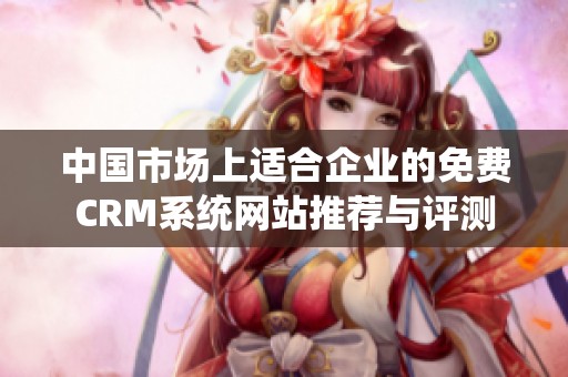 中国市场上适合企业的免费CRM系统网站推荐与评测