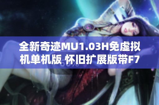 全新奇迹MU1.03H免虚拟机单机版 怀旧扩展版带F7重塑经典体验