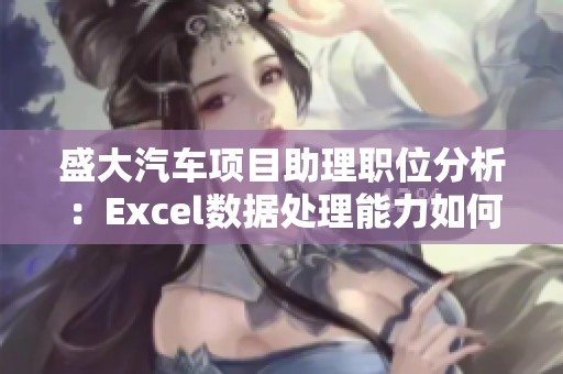 盛大汽车项目助理职位分析：Excel数据处理能力如何评估