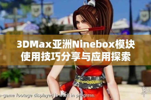 3DMax亚洲Ninebox模块使用技巧分享与应用探索